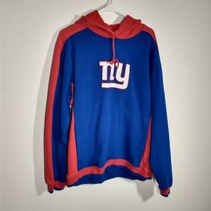 NFL New York Giants Men's Size Large Red and Blue Hoodie